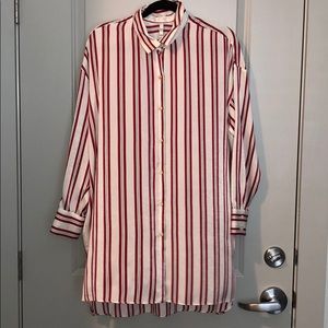 Striped Button Down Dress